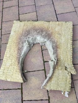 There is a strange burning smell in the house when using the fireplace