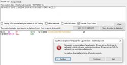 Screenshot of the TuyaMCU Explorer interface with an error message.
