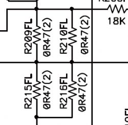 Pioneer VSX-520 - nie uruchamia się po resecie, 52Vdc na wyjściu głośnikowym