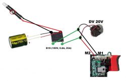 Schemat połączenia elektrycznego urządzeń ze szczegółami.