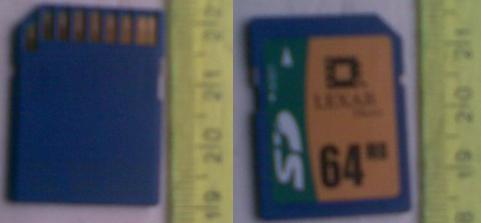 Szukam wkładki pamięci (adapter) do aparatu HP620...