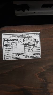 volvo fh13 2013r - webasto airtop 2000st wlacza sie i wylacza jak sie otwiera d