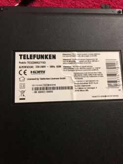 TELEFUNKEN TE32269S27YXD Firmware (fw) Corrotto Richiesta: Cerco il fw 