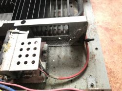 Wnętrze wzmacniacza audio Blaupunkt Mainamplifier MA-240 [1979/1980?]