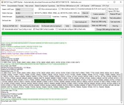 BK7231 Easy UART Flasher window showing Writing done after flashing process
