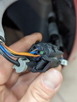 Schemat wiązki czujników parkowania przód Hyundai Santa Fe IV FL 2022