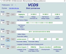 VW EOS Sterownik tylnej klapy bagażnika/004 - Brak sygnału / brak komunikacji