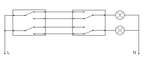 Przełącznik schodowy. Potrzebny schemat elektryczny.