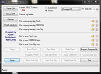 ATmega 128 - nie da się wgrać przez Megaload