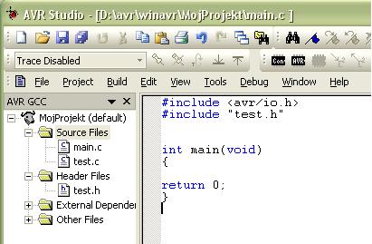 Jak zacząć pisać programy - AVRSTUDIO + WINAVR Jak zacząć pisać programy - AVRSTUDIO + WINAVR