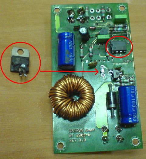 Sterownik Intron IDSL-A24-EK01 identyfikacja elementów