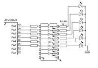 ATmega16 [c] podłączenie przekaźnika, buzera, diod