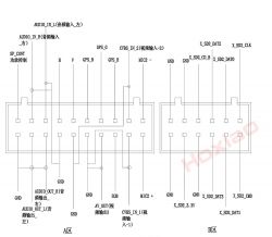Toyota Prius NHW20R - Rozpiska pinów radia 86120-47230 Pioneer Typ C