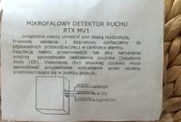 Wymiana czujki PIR na mikrofalowy czujnik ruchu (alarm) Wymiana czujki PIR na mikrofalowy czujnik ruchu (alarm)