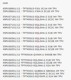 Philips 55PUS6501/12 - czy podejdzie płyta philipsa 49PUS6501/12 ?