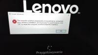 Lenovo Y700 - błąd po przerwanym przywracaniu ustawień fabrycznych, Win10