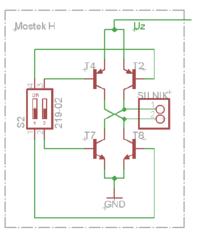 atmega8/mostekH - Sterowanie nawrotne silnikiem DC. Mostek H. atmega8/mostekH - Sterowanie nawrotne silnikiem DC. Mostek H.