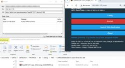 Screenshot of OpenBK7231T software with configuration options and change log overview.
