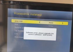 Prośba o wsad do odbiornika WIWA H265 Lite po błędnej aktualizacji oprogramowania z modelu Lite-2