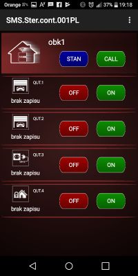 Program do wysyłania SMS-ów (komend sterujących) "SMSster-control"