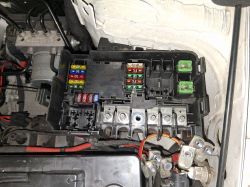 Car fuse box.