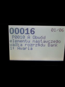 Audi A6 C6 2.4 awant 2005r. - blędy P0010, P1136, P1138, P0011, P0156, P2058