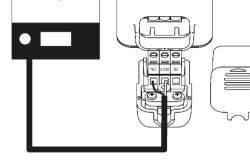 Schemat połączenia przewodów do złącz NO, COM i NC w regulatorze Tech T-4.2