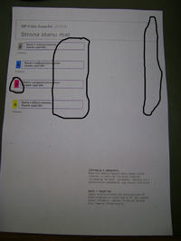 HP CP1515n - Plamki na wydruku i brak zbieżności kolorów HP CP1515n - Plamki na wydruku i brak zbieżności kolorów