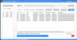 Screenshot of PhoenixMC software during firmware update process via COM port.