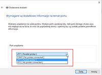 Instalacja drukarki OKI 3320 na Windows 10 z użyciem przejściówki USB do LPT