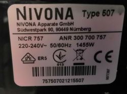 Ekspres Nivona 757 - nie zaparza kawy Ekspres Nivona 757 - nie zaparza kawy