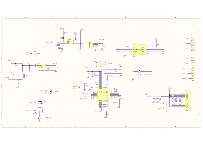 ESP32 C3 Module with ST7735 Display Schematic Schematic of the ESP32 C3 module with ST7735 display