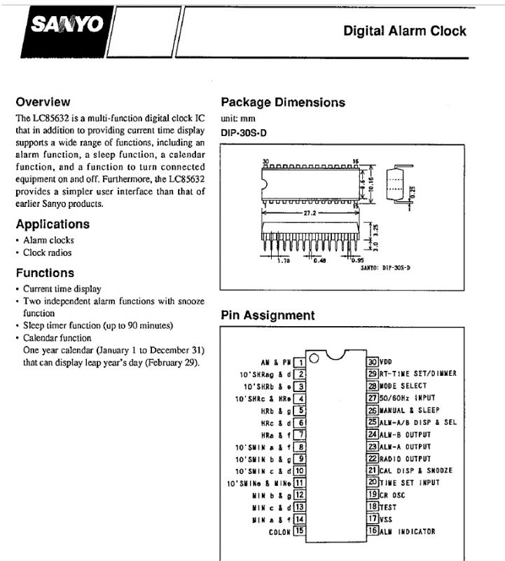 Radiobudzik Sony ICF-C360: wnętrze oraz naprawa, nie można włączyć