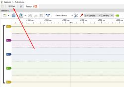 Analysis Session in PulseView Screenshot of PulseView program showing an analysis session.