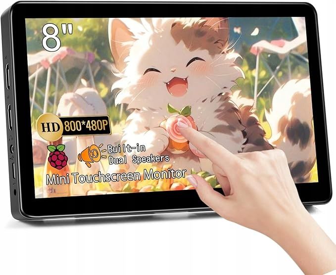 Tiny touchscreen monitor 8" for Raspberry and beyond - tests, energy efficiency