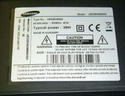 Samsung UE32EH5300 - Brak podświetlenia