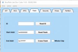 Bouffalo Lab Dev Cube interface with Flash tab