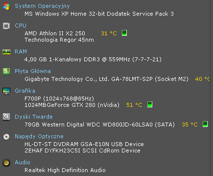 GA-78LMT-S2P + 2 dyski (1-sata, 2-ata/przejściówka/sata)