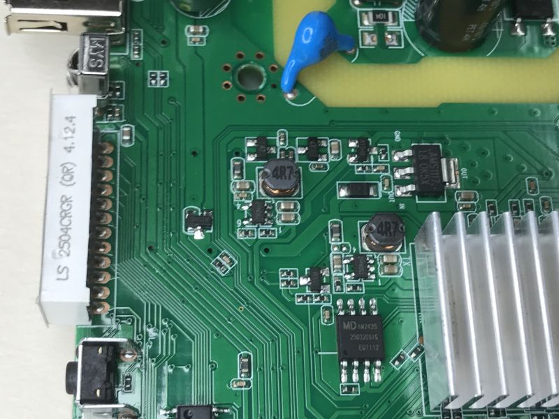 Interior and flash analysis of the DVBT-T2/HEVC decoder DVBT005-SH Shark