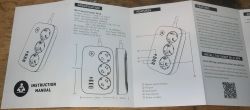 Wi-Fi Power Strip with USB Ports Instruction Manual Wi-Fi power strip instruction manual with three sockets and four USB ports.