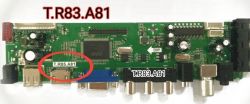 Image of a motherboard labeled T.R83.A81 and T.R85.A81.