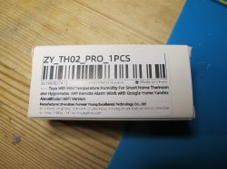 ZY_TH02_PRO_1PCS Sensor Box with Label Box of ZY_TH02_PRO_1PCS with product label and barcode.