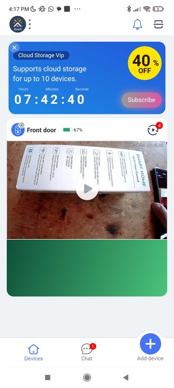 WiFi wireless video intercom - test, app and interior WiFi wireless video intercom - test, app and interior