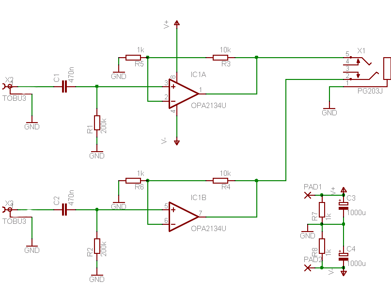 Темброблок на lm358 схема