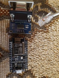 ESP8266 z plytka RS232 do komunikacji z falownikiem fotowoltaicznym