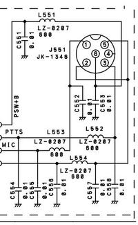 President Harry III - Spalona cewka smd przy gnieździe mikrofonowym.