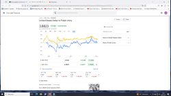 Wykresy pokazujące kursy walut USD/PLN i EUR/PLN na Google Finance.
