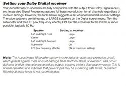 Jak ustawić Speaker X-OVER w Marantz 1501 dla Bose Acoustimass 15?