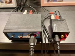 Podłączenie gramofonu Unitra GS-467 do soundbara LG SL10Y przez konwerter optyczny