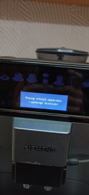 Expres do kawy Siemens CTES 32X -Włącza się tylko z otwarta klapką od zaparzacza